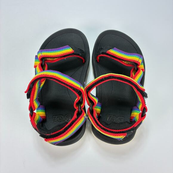 Teva Hurricane XLT 2 Rainbow Black Outdoor Hiking Sandals 1019390C Youth Size 11 - Picture 6 of 8